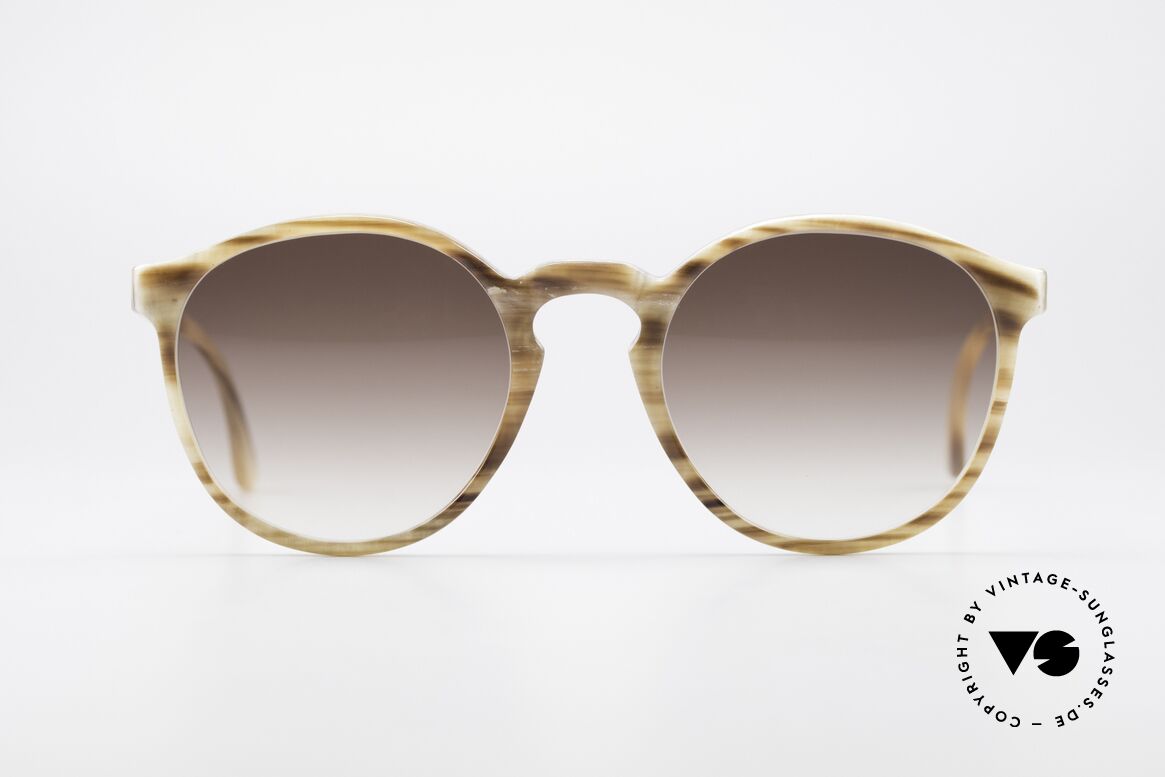 Hartmanns H42 Horn Johnny Depp Style Sunglasses, precious 90's panto-sunglasses; Johnny Depp style, Made for Men