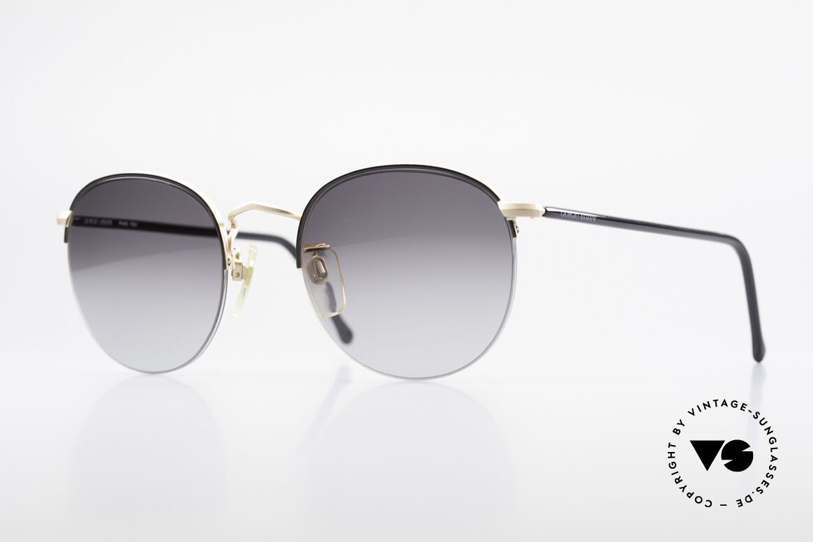 Giorgio Armani 142 Rimless Panto Sunglasses 80's, timeless GIORGIO ARMANI vintage designer shades, Made for Men