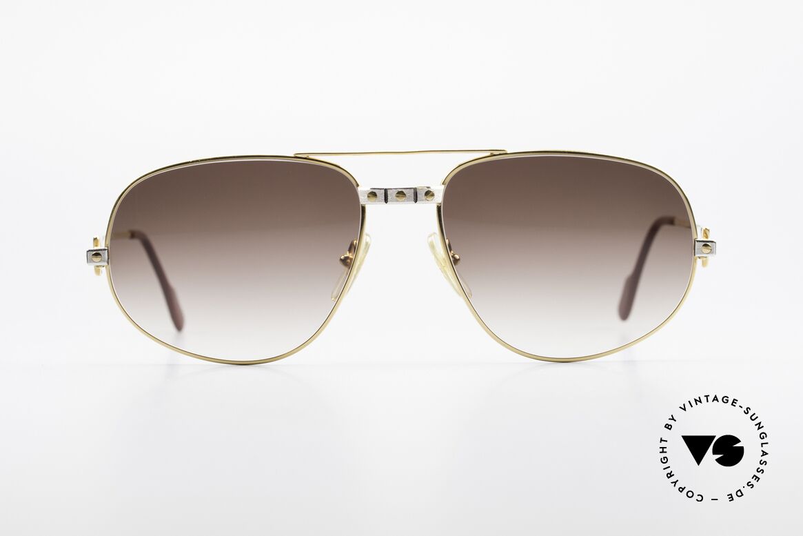 Cartier Romance Santos - XL Luxury Sunglasses 80's Men, vintage CARTIER sunglasses; model ROMANCE SANTOS, Made for Men Cartier Romance Santos - XL Luxury Sunglasses 80's Men, vintage CARTIER sunglasses; model ROMANCE SANTOS, Made for Men