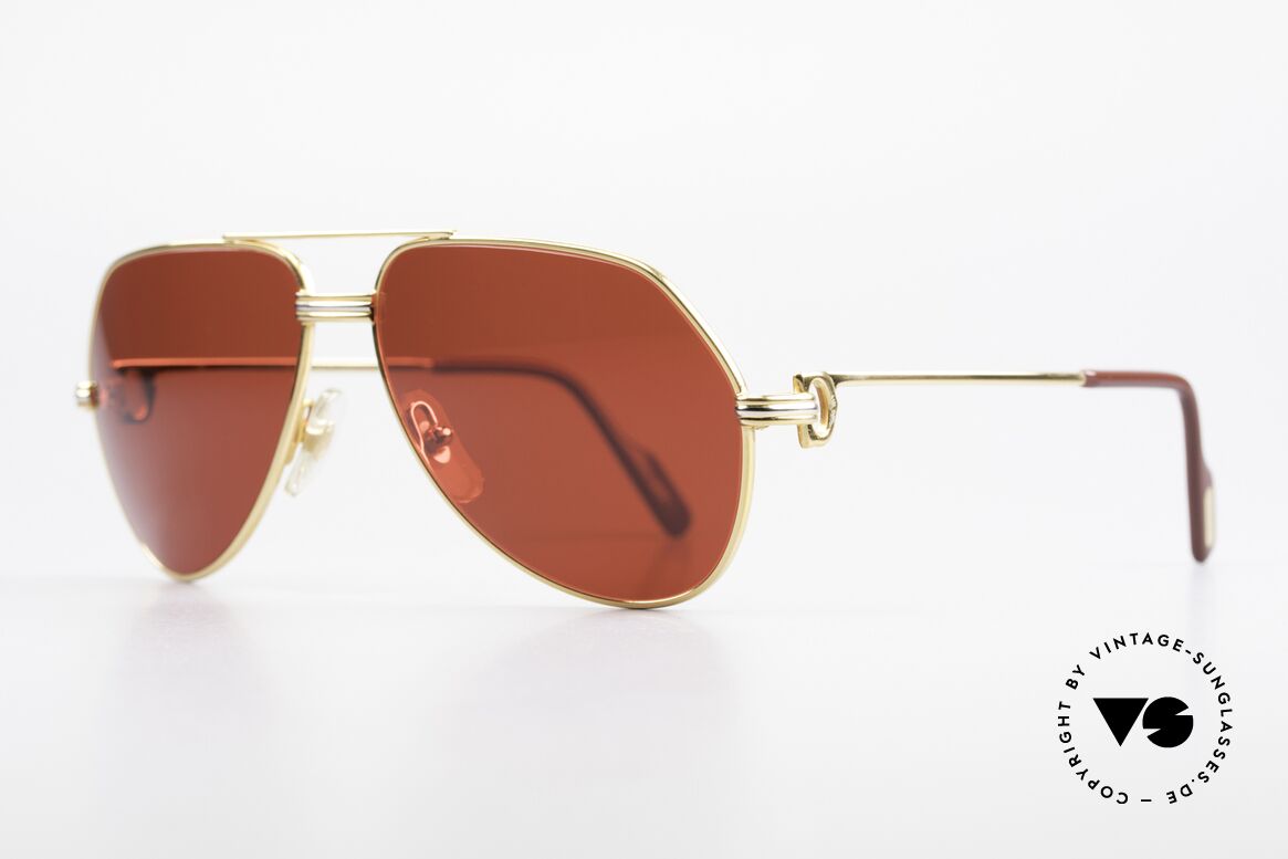 Cartier Vendome LC - S David Bowie Sunglasses 80's, this pair (with L.Cartier decor) is SMALL size 56-14,130, Made for Men and Women