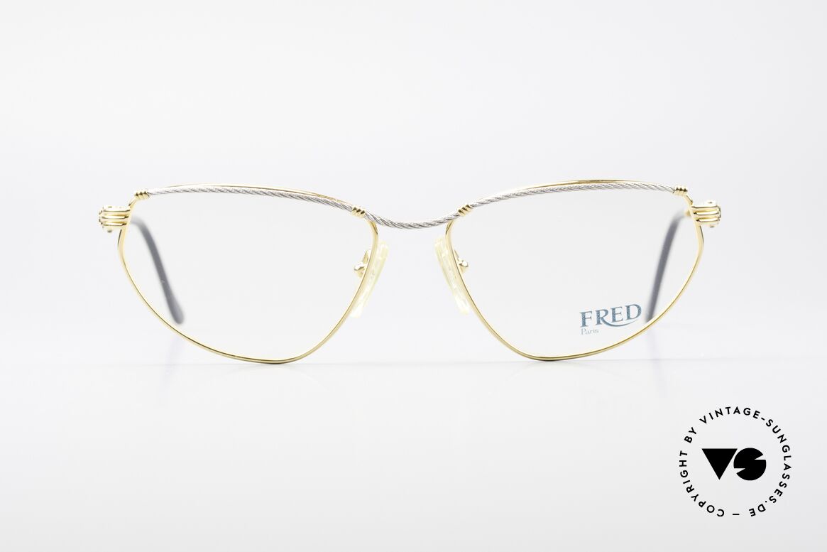 Fred Alize Luxury M Eyeglasses Ladies, luxury eyeglass-frame by Fred, Paris from the 1980s, Made for Women