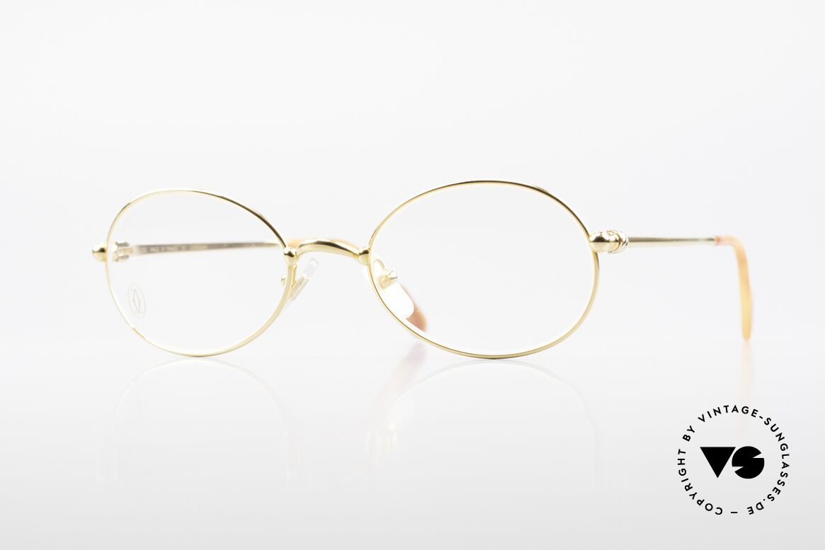 Cartier Saturne Small Oval 90's Luxury Frame, SMALL OVAL vintage Cartier eyeglasses; timeless frame, Made for Men and Women