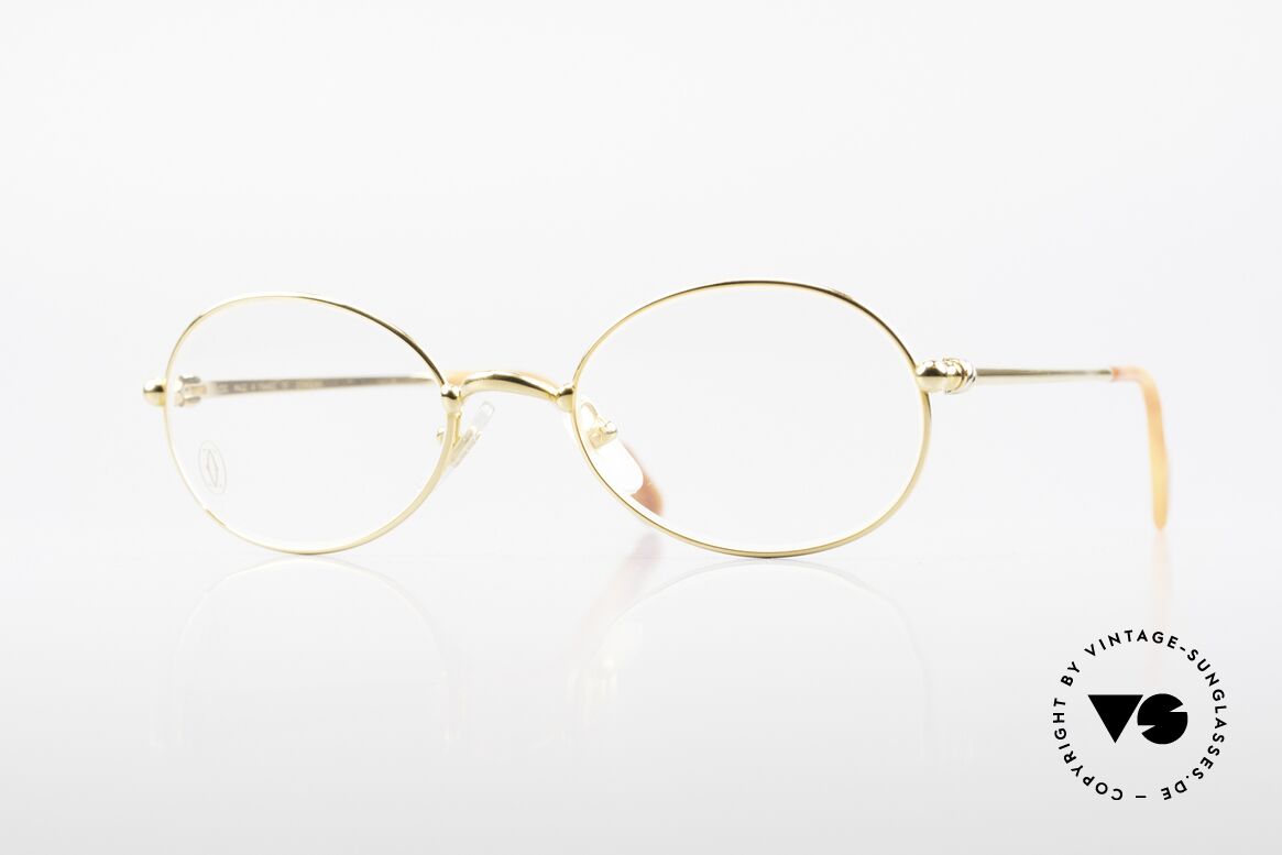 Cartier Saturne - S Small Oval 90's Luxury Frame, SMALL OVAL vintage Cartier eyeglasses; timeless frame, Made for Men and Women