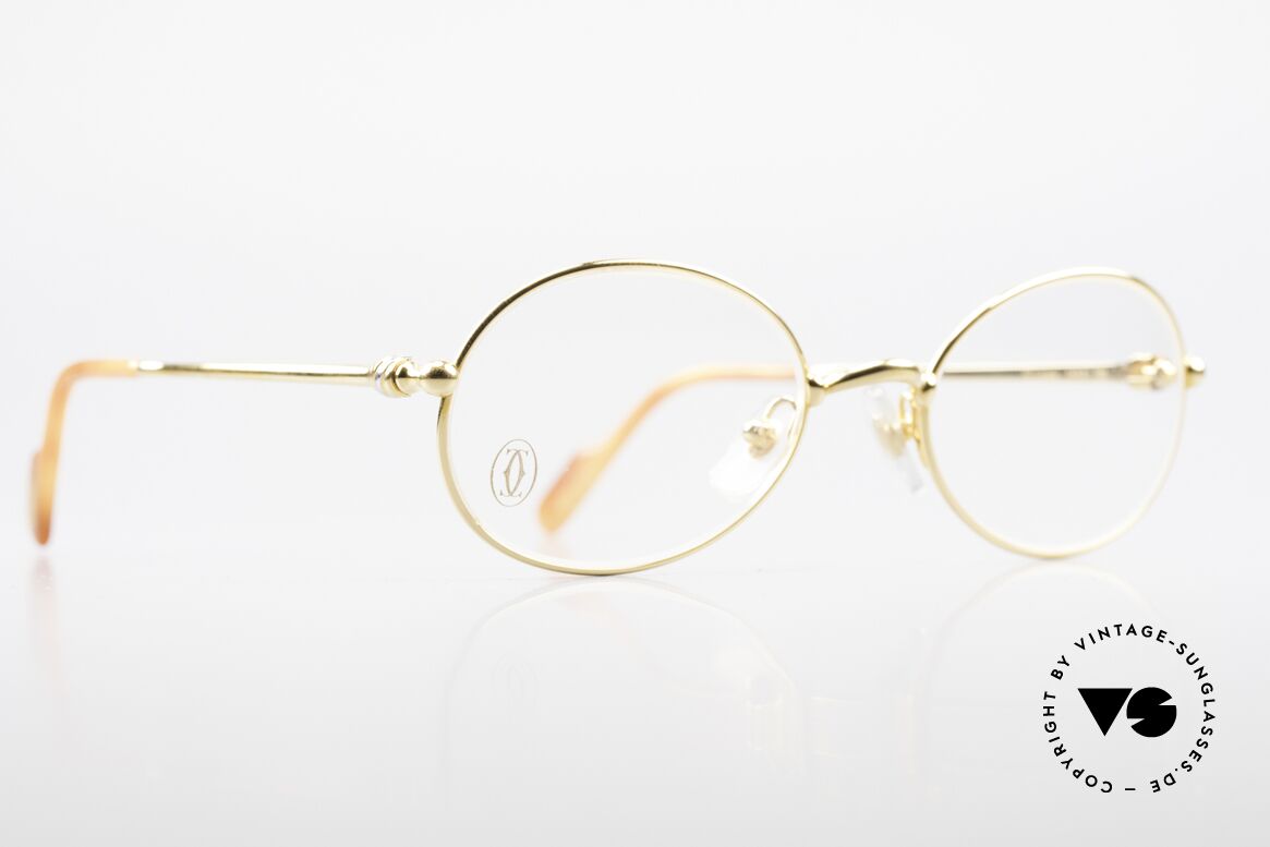 Cartier Saturne - S Small Oval 90's Luxury Frame, unworn unicum (incl. orig. Cartier box, case ... packing), Made for Men and Women