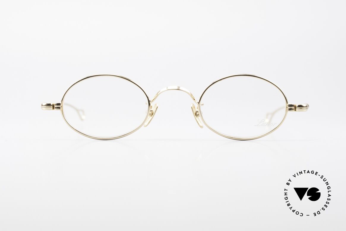 Lunor Oval Timeless Vintage Eyeglasses, LUNOR: shortcut for French "Lunette d'Or" (gold glasses), Made for Men and Women