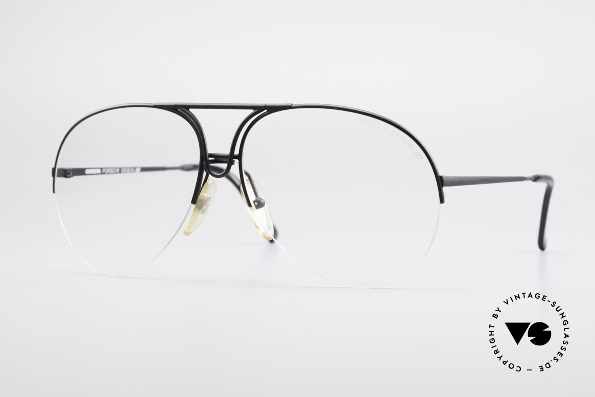 Porsche 5627 Semi Rimless 90's Frame Large, noble designer eyeglasses by PORSCHE DESIGN, Made for Men