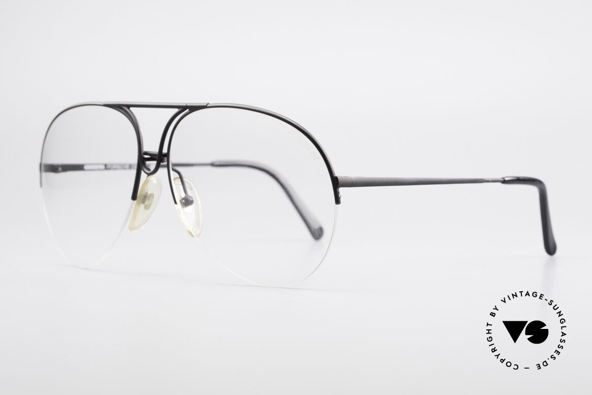 Porsche 5627 Semi Rimless 90's Frame Large, classic aviator design - in LARGE size 63/13 mm, Made for Men