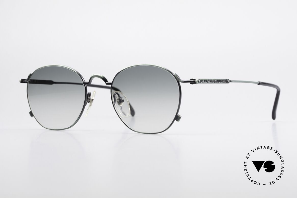 Jean Paul Gaultier 55-0171 90's Panto Designer Sunglasses, designer sunglasses by Jean Paul Gaultier from 1998, Made for Men