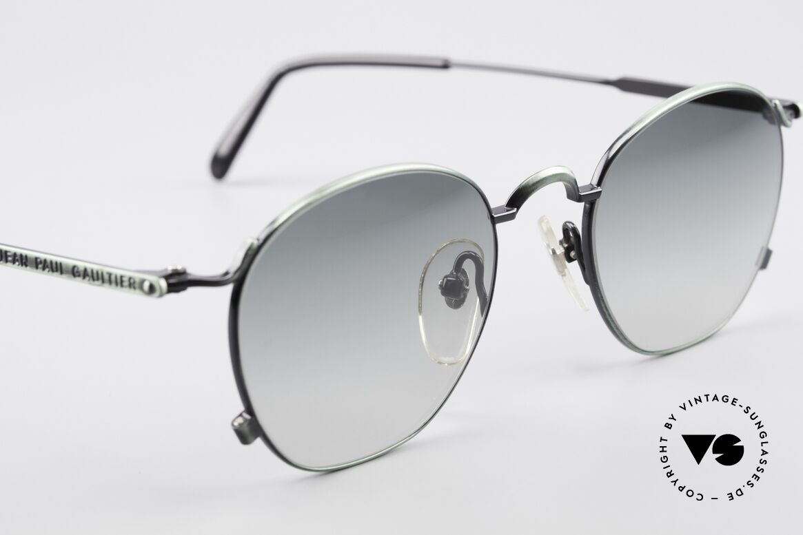 Jean Paul Gaultier 55-0171 90's Panto Designer Sunglasses, NO RETRO shades, but an old J.P. Gaultier ORIGINAL, Made for Men
