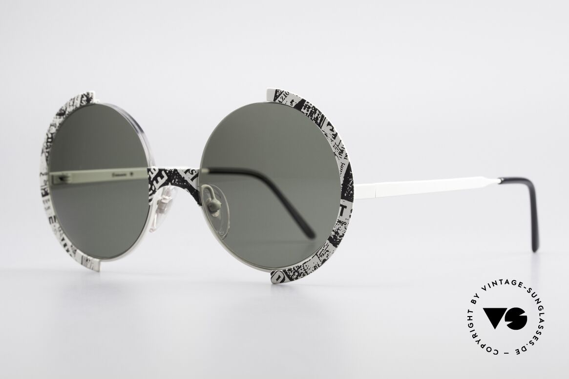 Casanova FC4 Fancy Newspaper Sunglasses, eye-catcher, rarity & highlight for every collector, Made for Men and Women