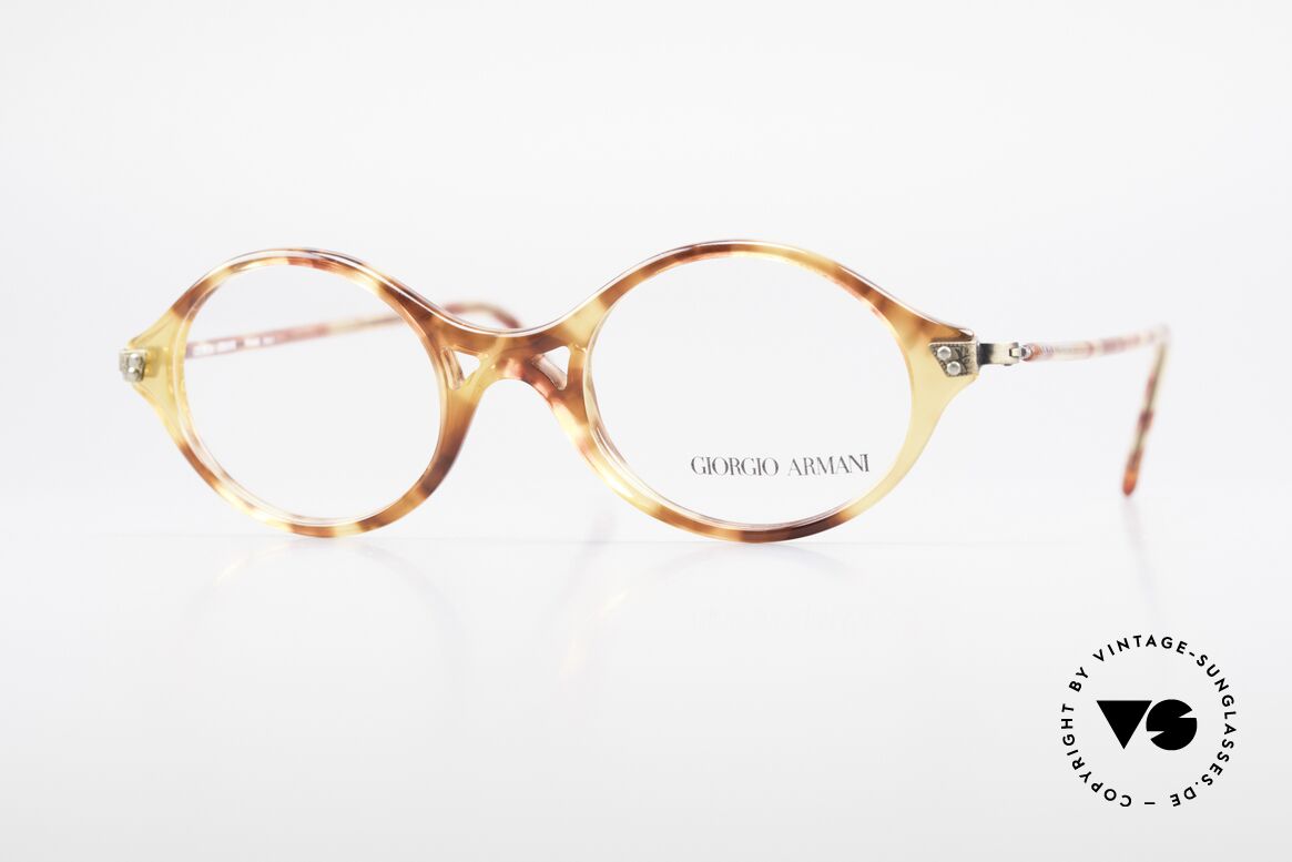 Giorgio Armani 339 Small Oval 90's Eyeglasses, vintage designer eyeglass-frame by Giorgio Armani, Made for Men and Women