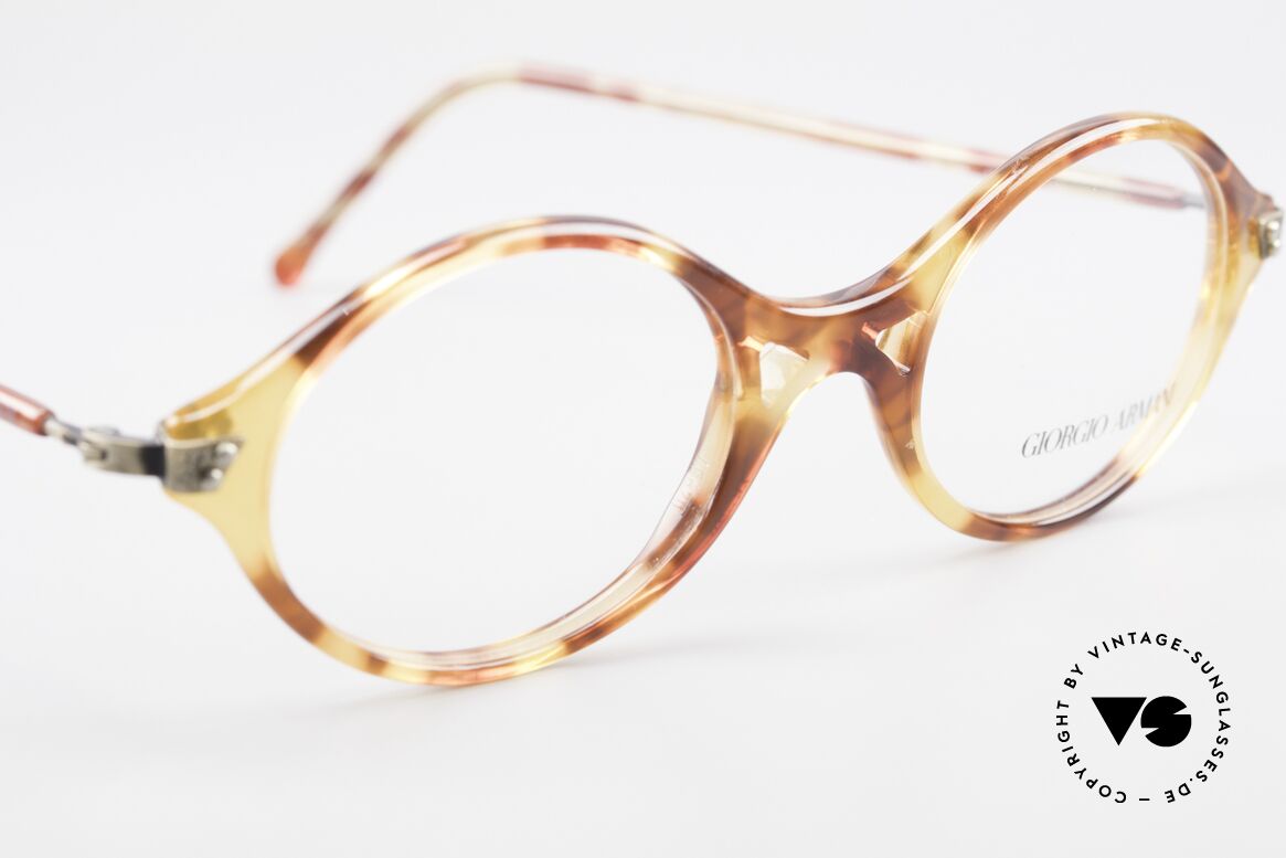 Giorgio Armani 339 Small Oval 90's Eyeglasses, an old original from 1991 in SMALL 125mm size (45/20), Made for Men and Women
