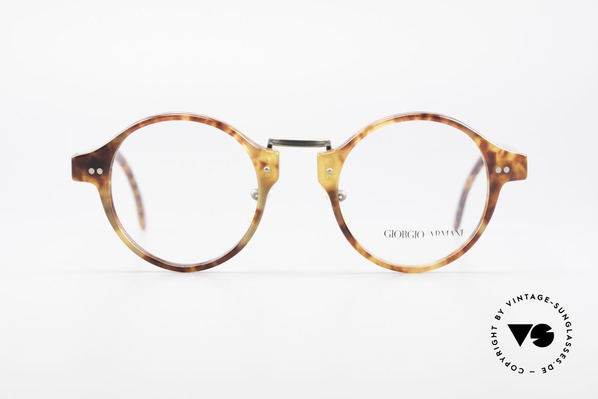 Giorgio Armani 341 Vintage Panto Eyeglass-Frame, timeless vintage Giorgio Armani designer eyeglasses, Made for Men