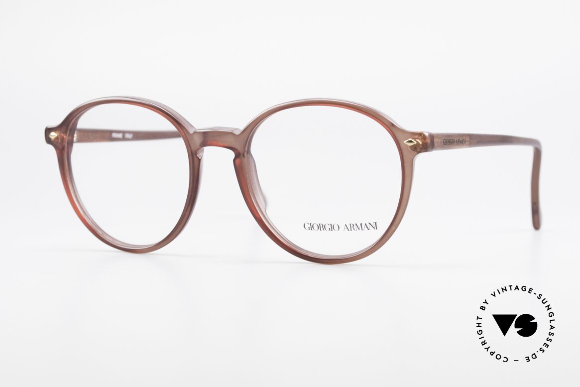 Giorgio Armani 325 Vintage Panto 90's Eyeglasses, timeless vintage Giorgio Armani designer eyeglasses, Made for Men