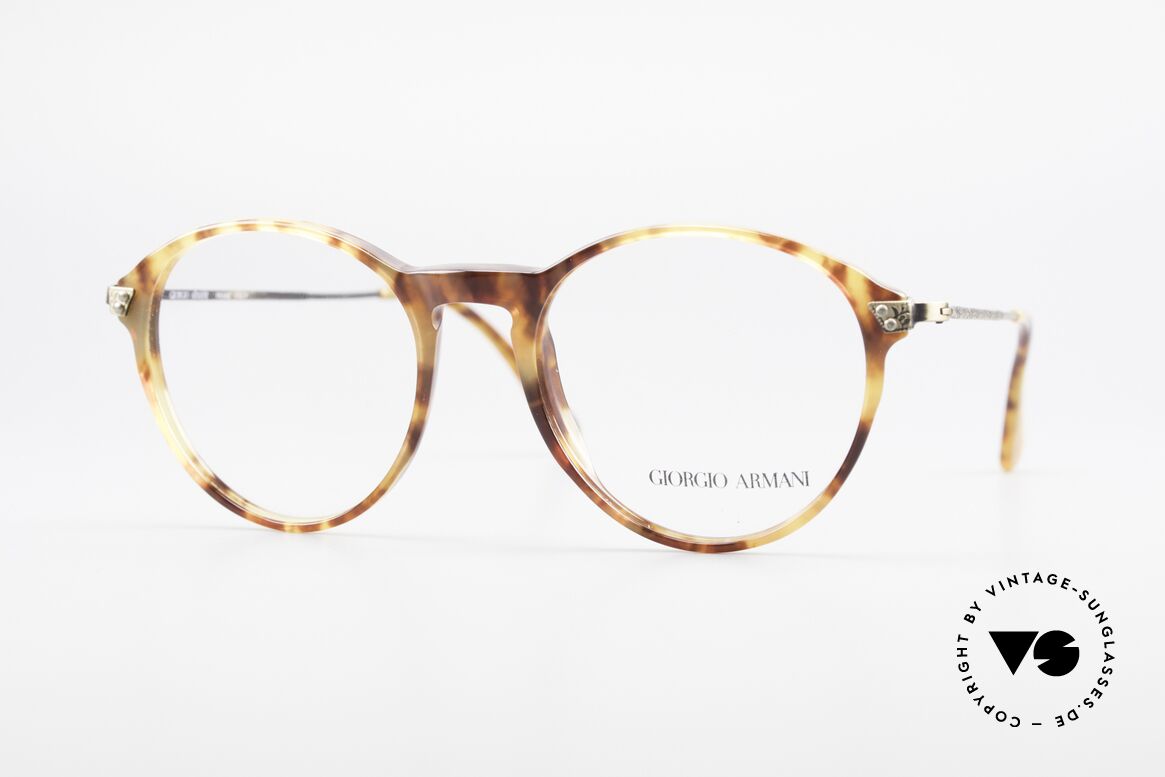 Giorgio Armani 329 Small 90's Panto Eyeglasses, timeless vintage Giorgio Armani designer eyeglasses, Made for Men