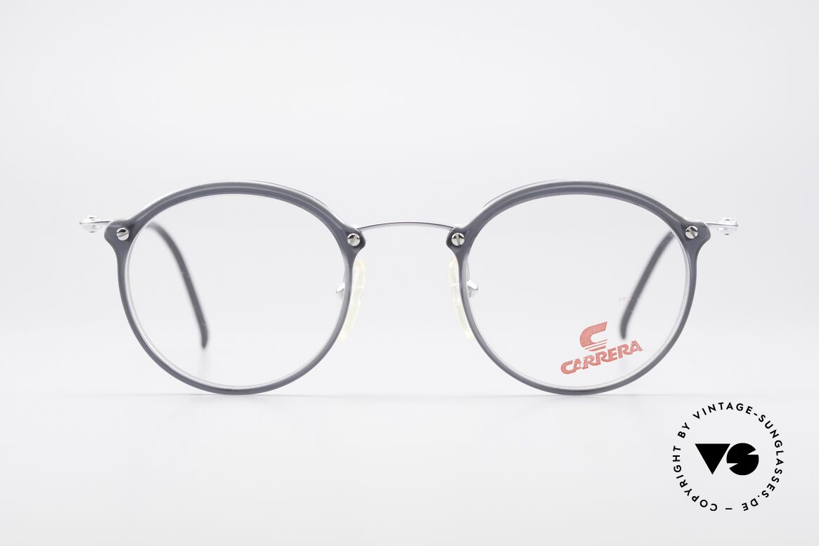 Carrera 4942 Round Panto Vintage Glasses, round panto CARRERA eyeglasses from the mid 90's, Made for Men and Women