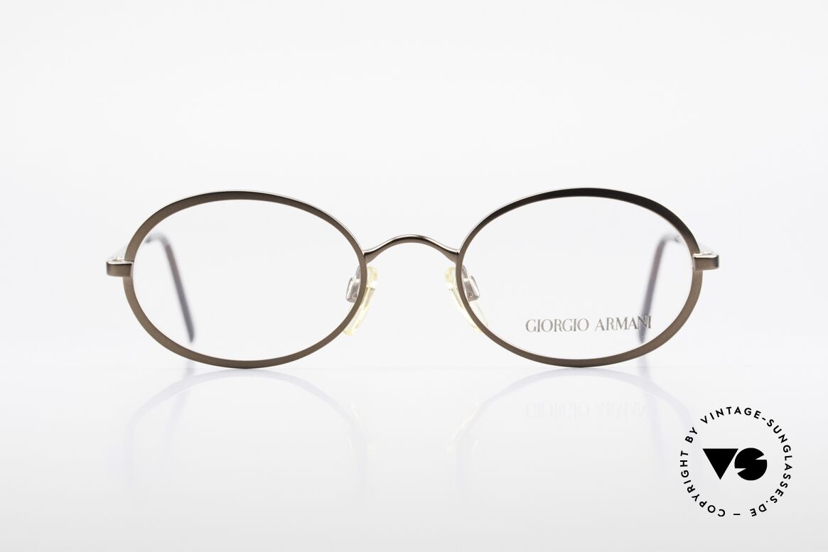 Giorgio Armani 277 90's Rare Vintage Frame Oval, oval designer eyeglass-frame by GIORGIO ARMANI, Made for Men and Women