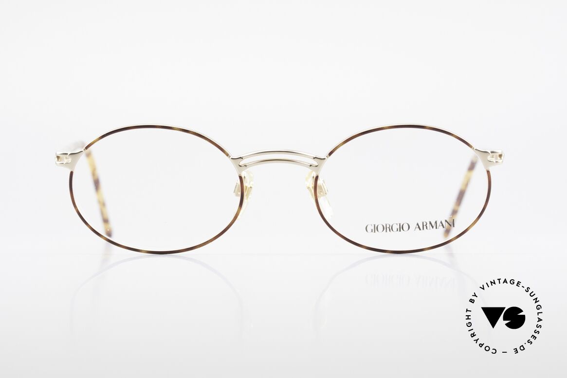 Giorgio Armani 194 Oval 90s Eyeglasses No Retro, vintage designer eyeglasses by Giorgio Armani, Italy, Made for Men and Women