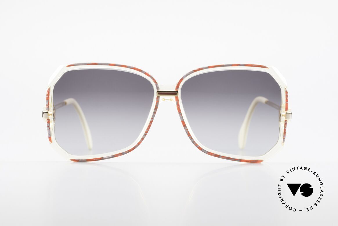 Cazal 167 West Germany 80's Shades, great combination of transparency, color & shape, Made for Women