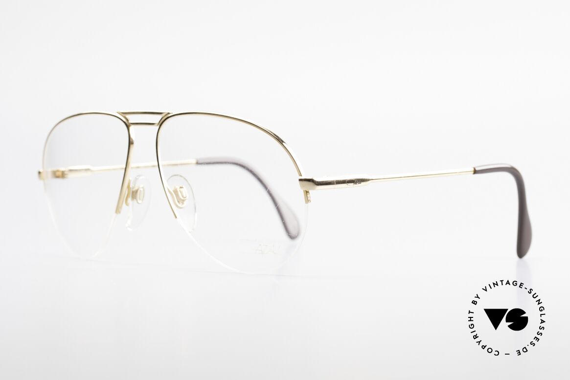 Cazal 726 West Germany Aviator Glasses, half rimless frame (1. class wearing comfort), Made for Men