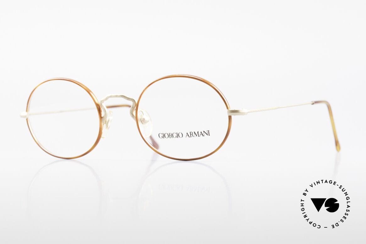 Giorgio Armani 247 90's Oval Eyeglasses No Retro, vintage designer eyeglasses by Giorgio Armani, Italy, Made for Men and Women