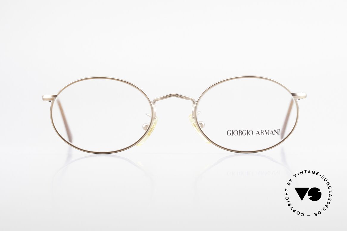 Giorgio Armani 131 Vintage Eyeglasses Oval Frame, oval GIORGIO ARMANI vintage designer eyeglasses, Made for Men and Women