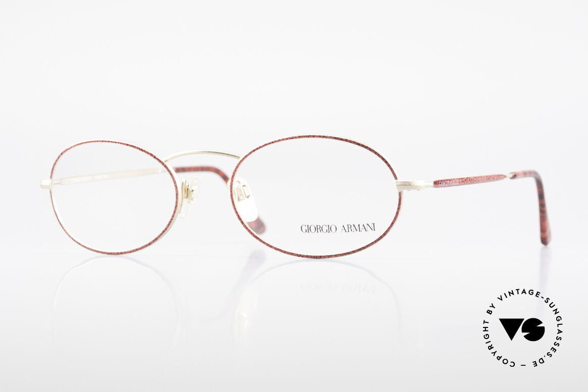 Giorgio Armani 125 Oval 80's Vintage Glasses, vintage designer eyeglasses by GIORGIO ARMANI, Made for Women