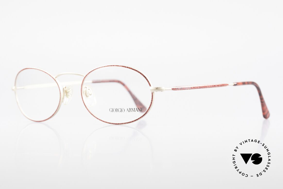 Giorgio Armani 125 Oval 80's Vintage Glasses, sober, timeless style: suitable for many occasions, Made for Women