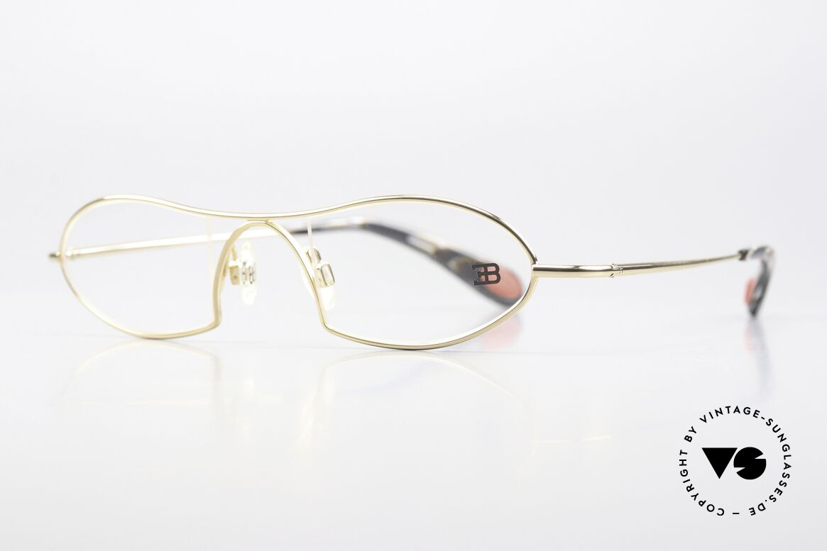 Bugatti 351 Odotype Men's Designer Frame Luxury, ergonomic metal frame with spring hinges, Made for Men