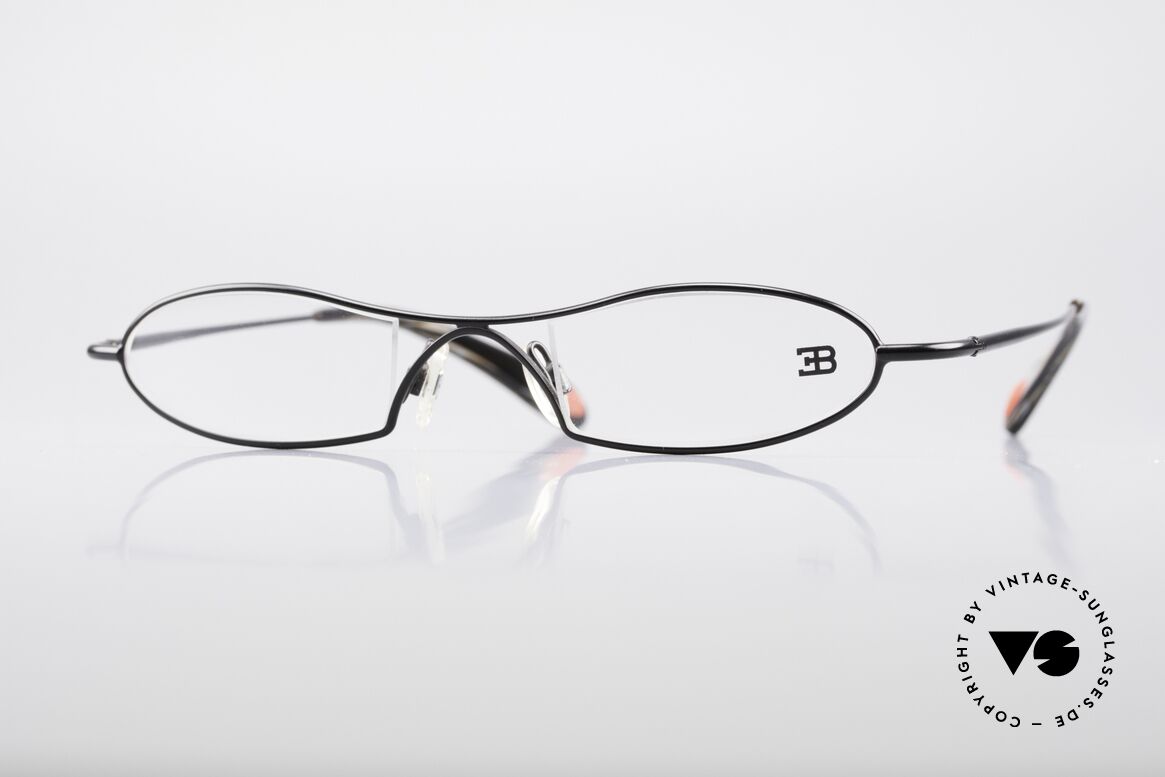 Bugatti 347 Odotype Small Men's Designer Frame, original BUGATTI high-tech eyeglass-frame, Made for Men