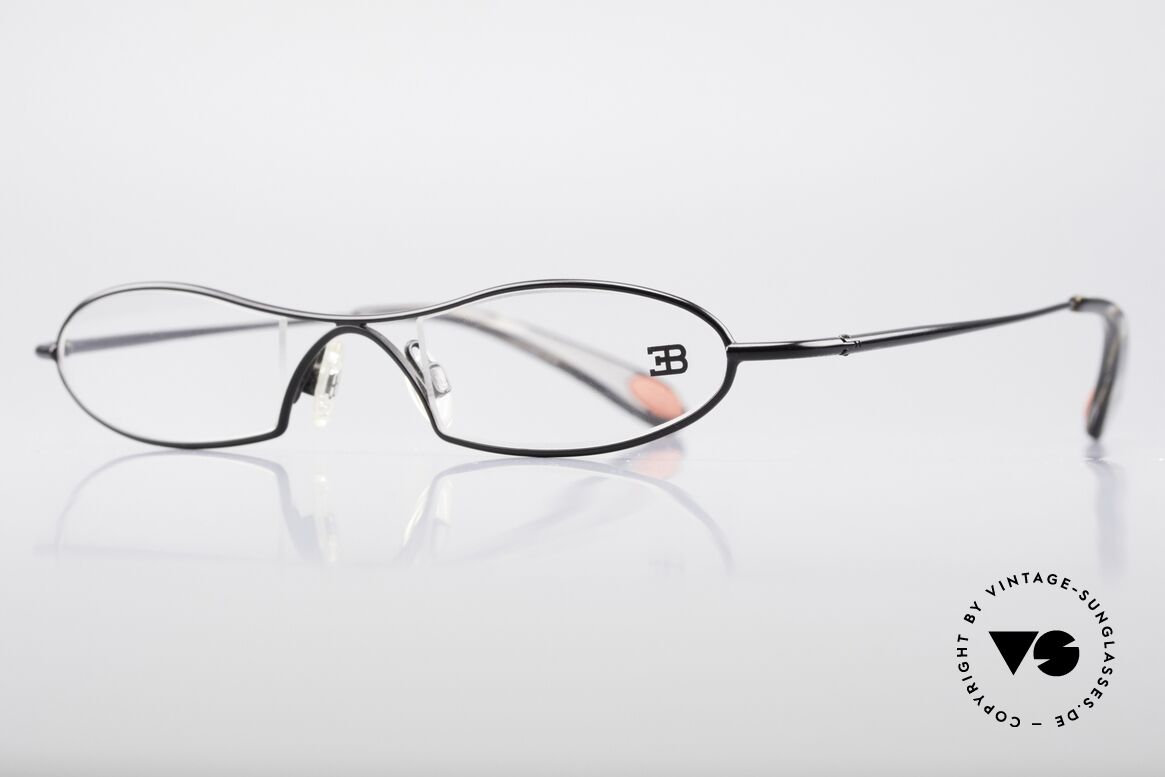 Bugatti 347 Odotype Small Men's Designer Frame, ergonomic metal frame with spring hinges, Made for Men