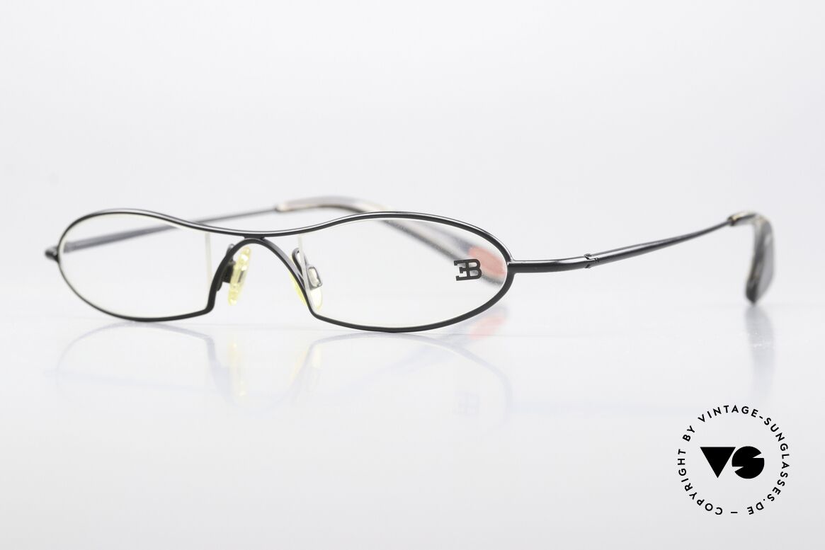 Bugatti 347 Odotype Small Men's Designer Frame, ergonomic metal frame with spring hinges, Made for Men