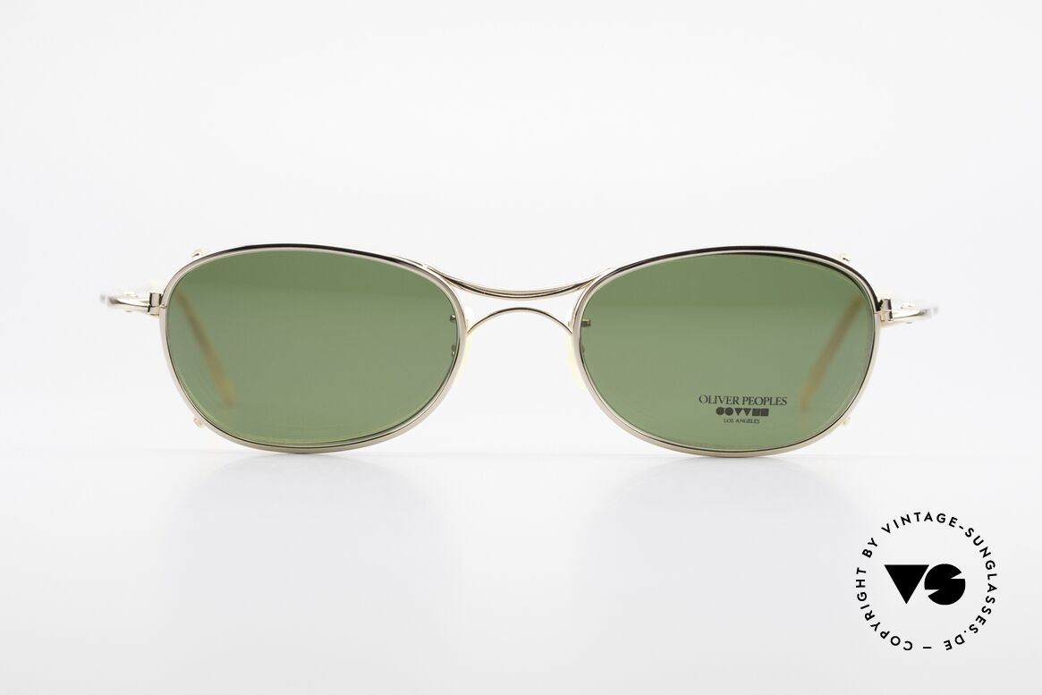 Oliver Peoples OP571 Vintage Frame With Clip On, vintage Oliver Peoples sunglasses from the mid 90's, Made for Men and Women