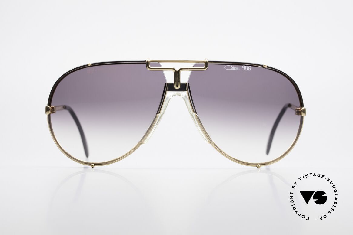 Cazal 908 Designer Aviator Sunglasses, true vintage aviator designer sunglasses by CAZAL, Made for Men