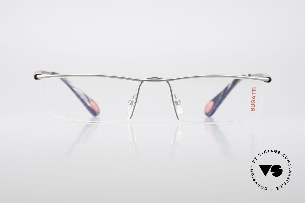 Bugatti 410 Sporty Luxury Men's Glasses, original BUGATTI high-tech eyeglass-frame, Made for Men