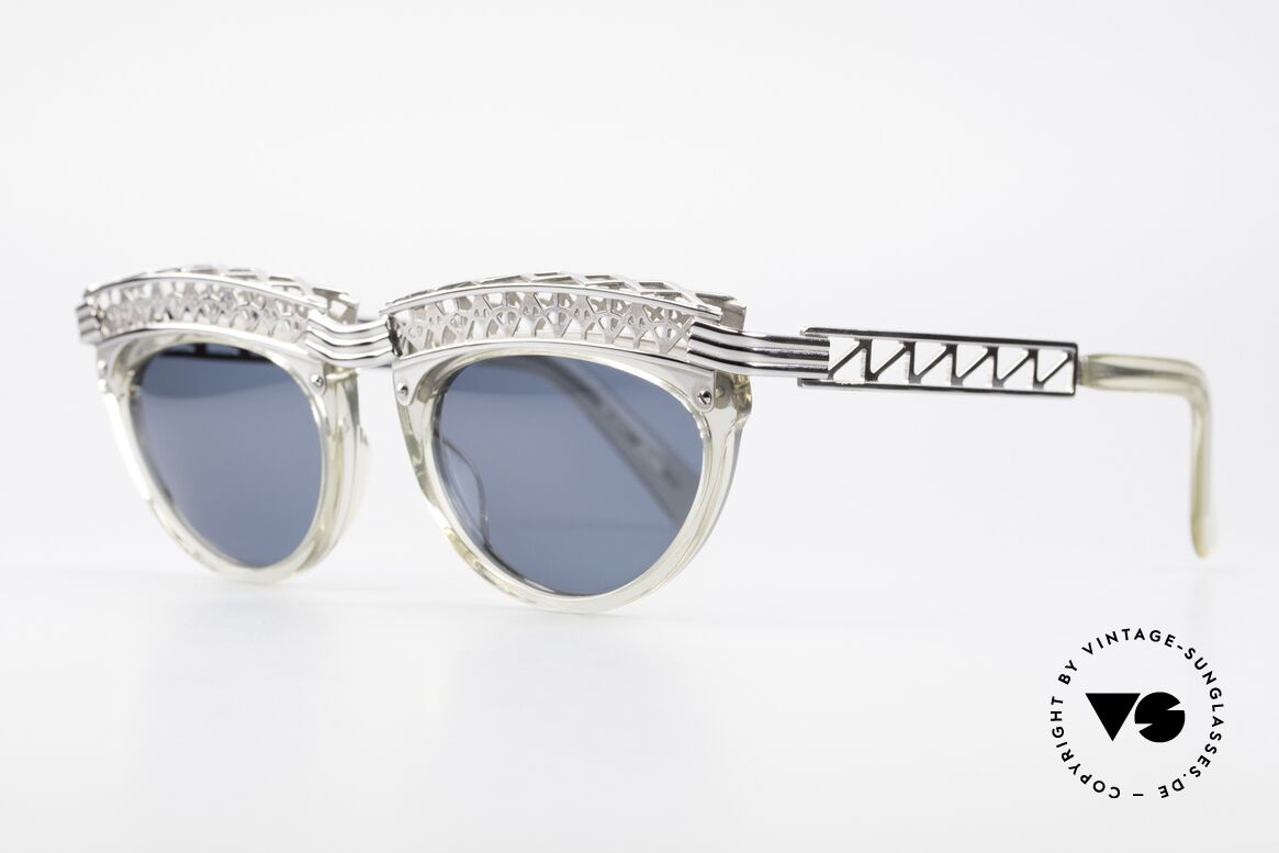Jean Paul Gaultier 56-0271 Eiffel Tower Rihanna Shades, design inspired by the Eiffel Tower; true vintage rarity, Made for Women