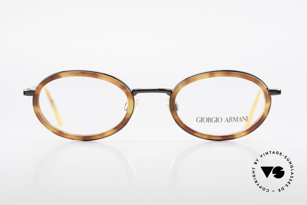 Giorgio Armani 258 90's Oval Vintage Eyeglasses, vintage designer eyeglasses by Giorgio Armani, Italy, Made for Men and Women