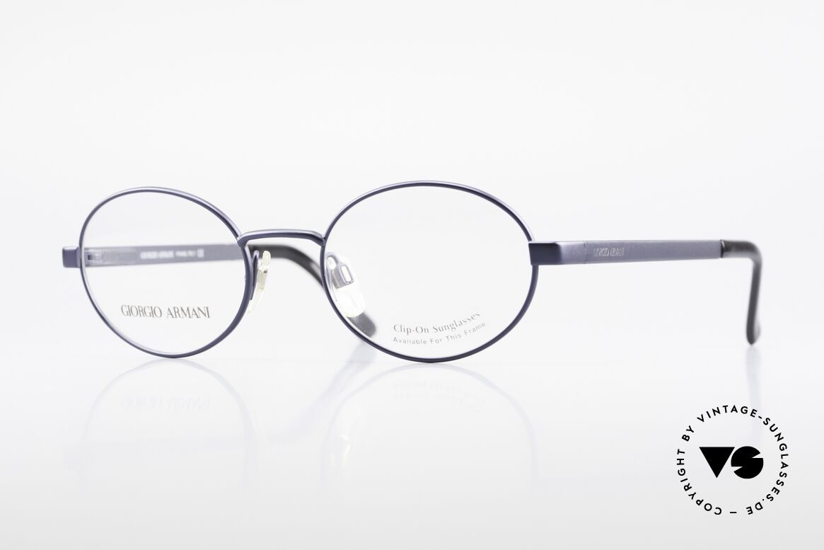 Giorgio Armani 257 90's Oval Vintage Eyeglasses, oval designer eyeglass-frame by GIORGIO ARMANI, Made for Men and Women