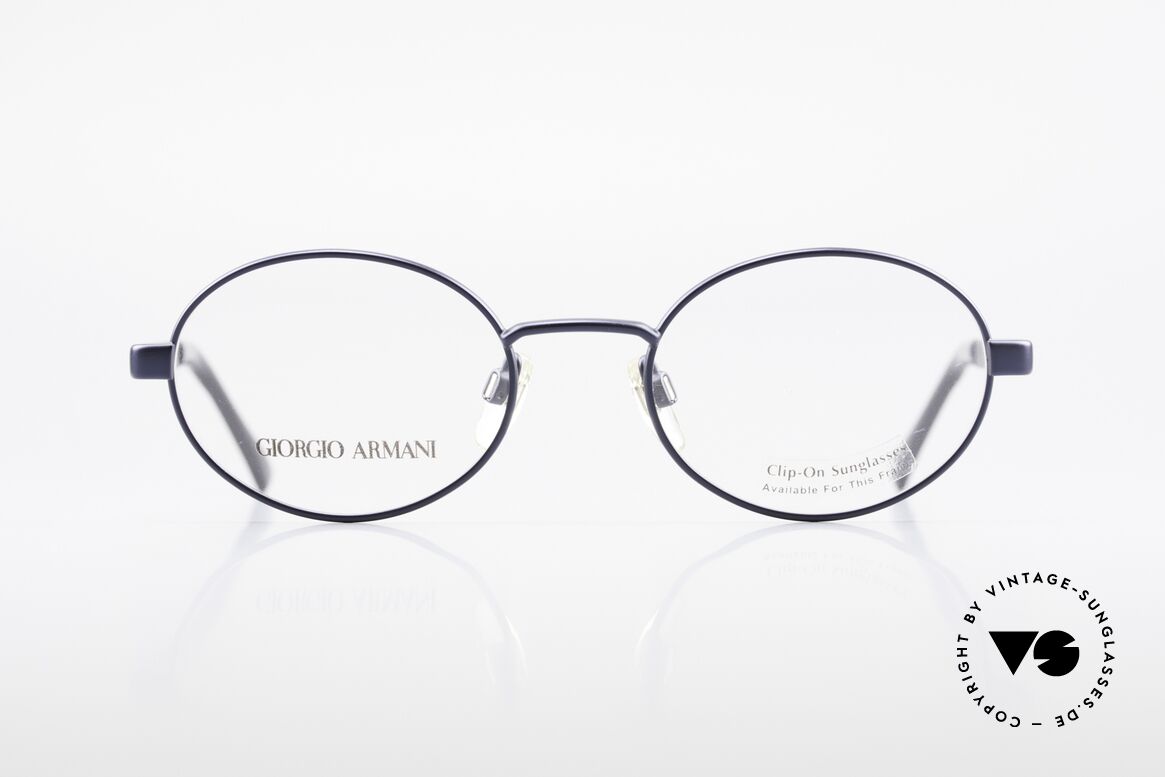 Giorgio Armani 257 90's Oval Vintage Eyeglasses, sober, timeless style: suitable for many occasions, Made for Men and Women