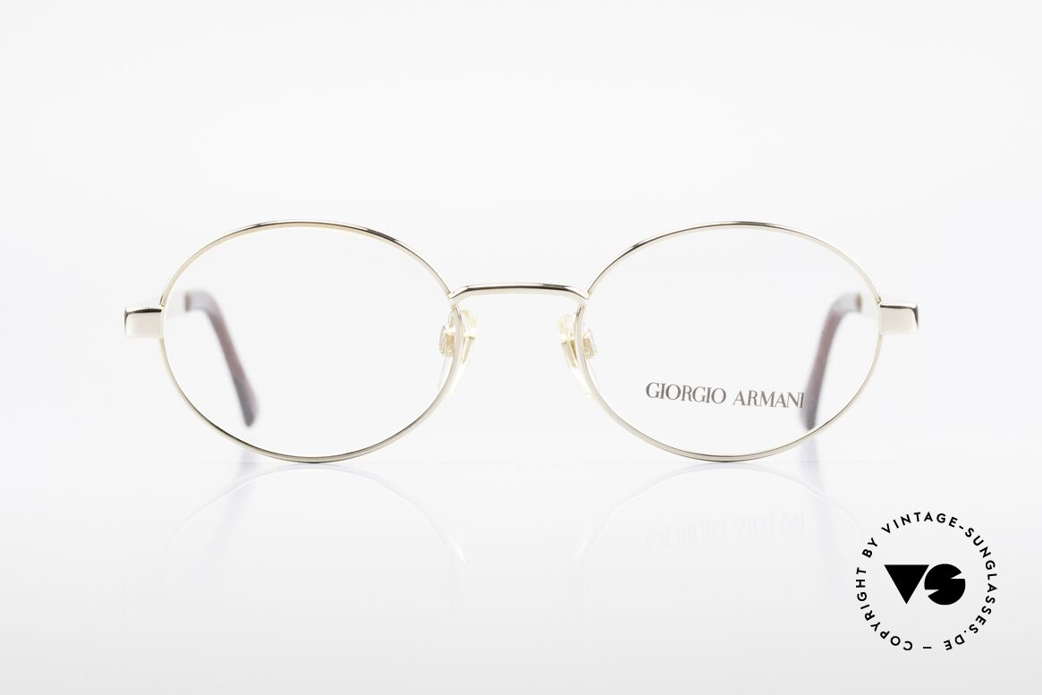 Giorgio Armani 257 Designer Vintage Frame Oval, sober, timeless style: suitable for many occasions, Made for Men and Women