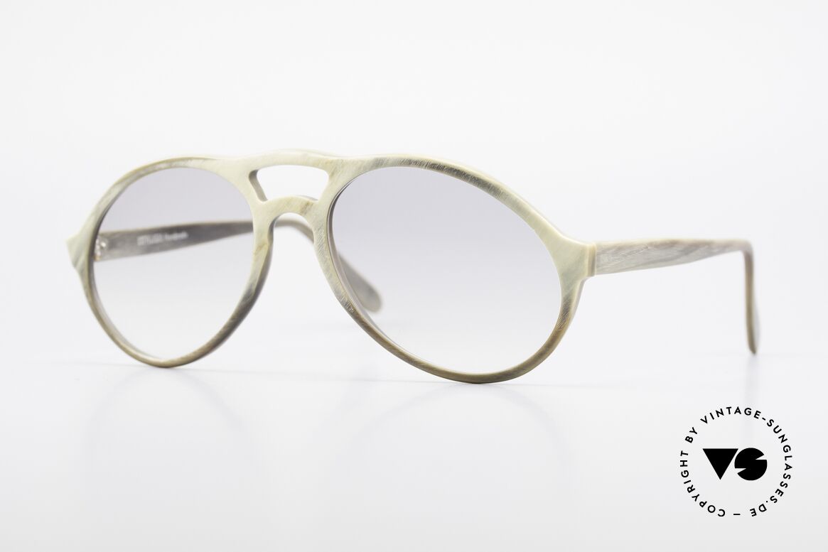 Bugatti 55020 Genuine Buffalo Horn Frame, precious 80's Bugatti vintage sunglasses; size 54-18, Made for Men