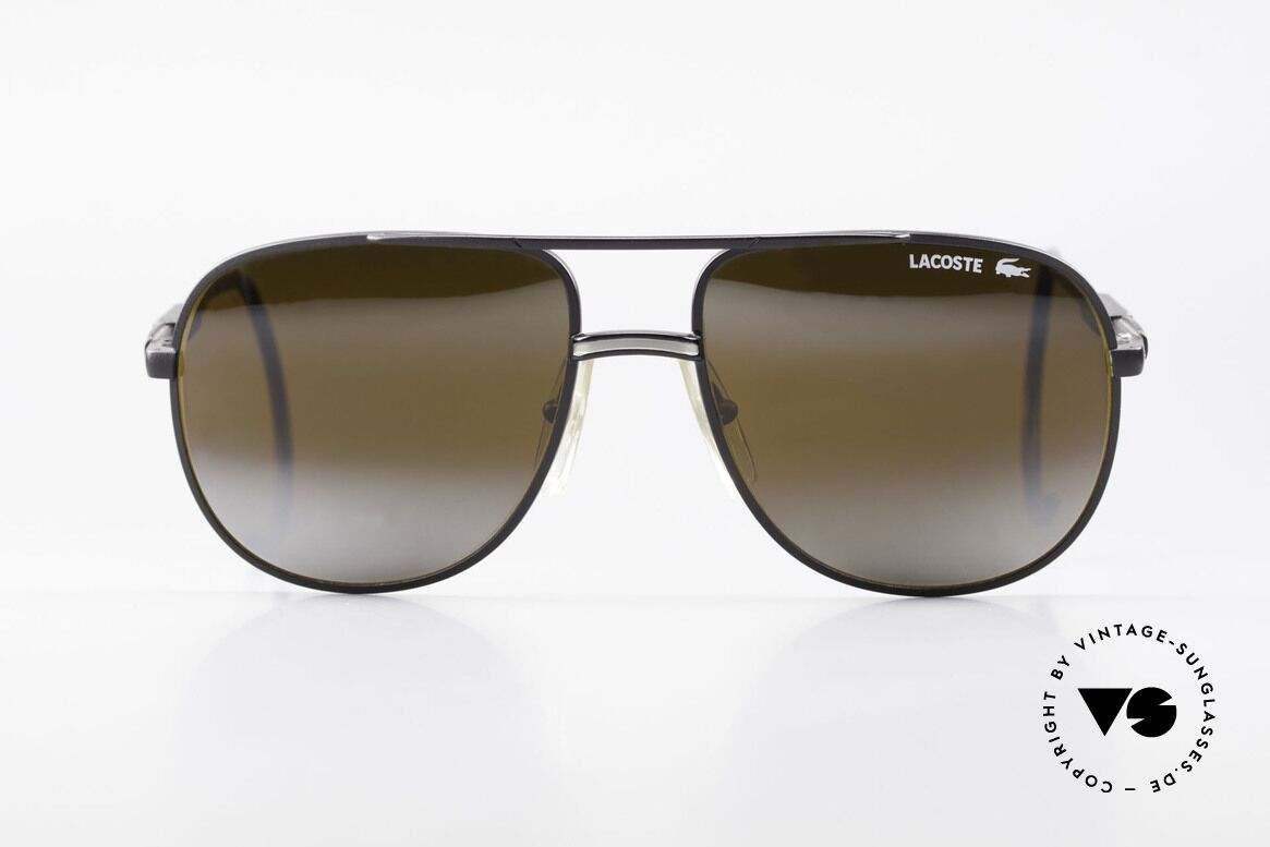 Lacoste 101S Sporty Aviator Sunglasses XL, vintage Lacoste 101 sunglasses from the 1980's / 1990's, Made for Men