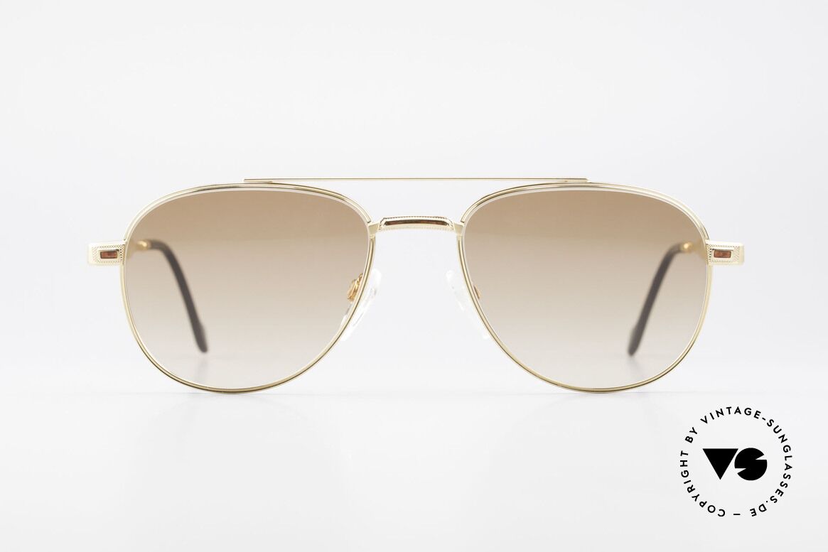 S.T. Dupont D081 23kt Gold Plated Frame Aviator, very exclusive S.T. DUPONT aviator shades, size 55°19, Made for Men