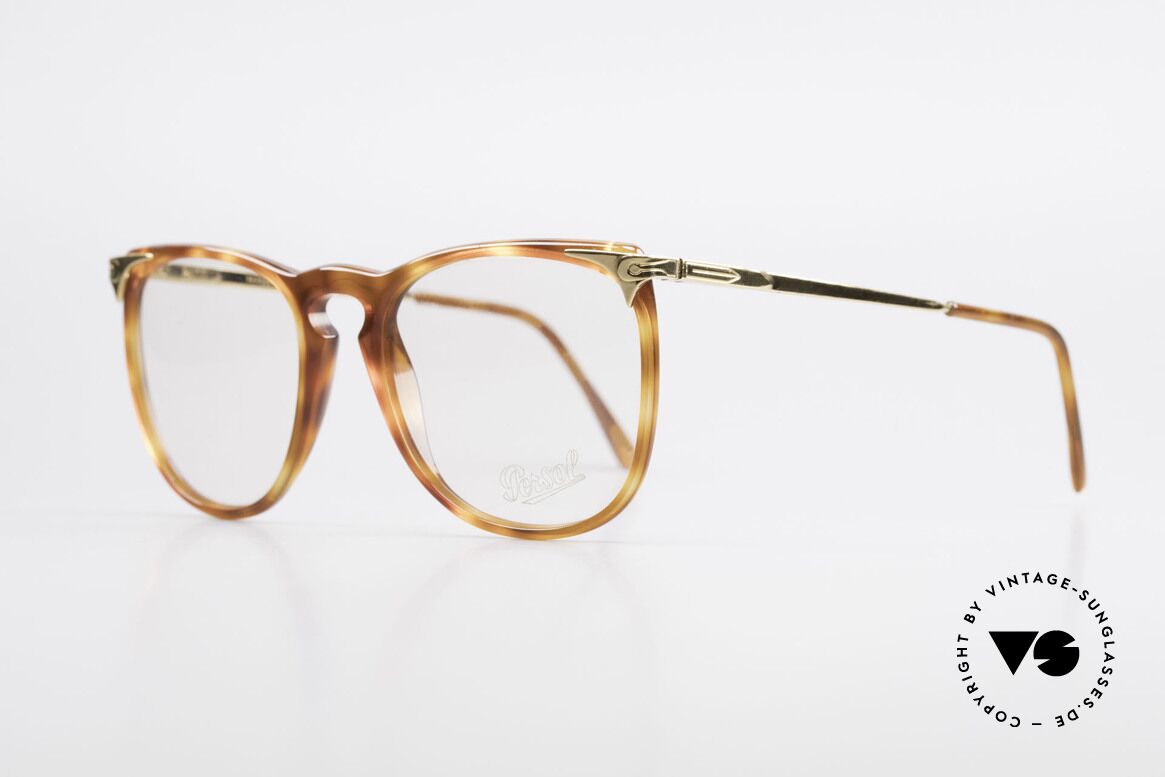 Persol Cellor 3 Ratti Old Vintage Eyeglasses 80's, very rare model; GOLD-PLATED metal parts, Made for Men and Women