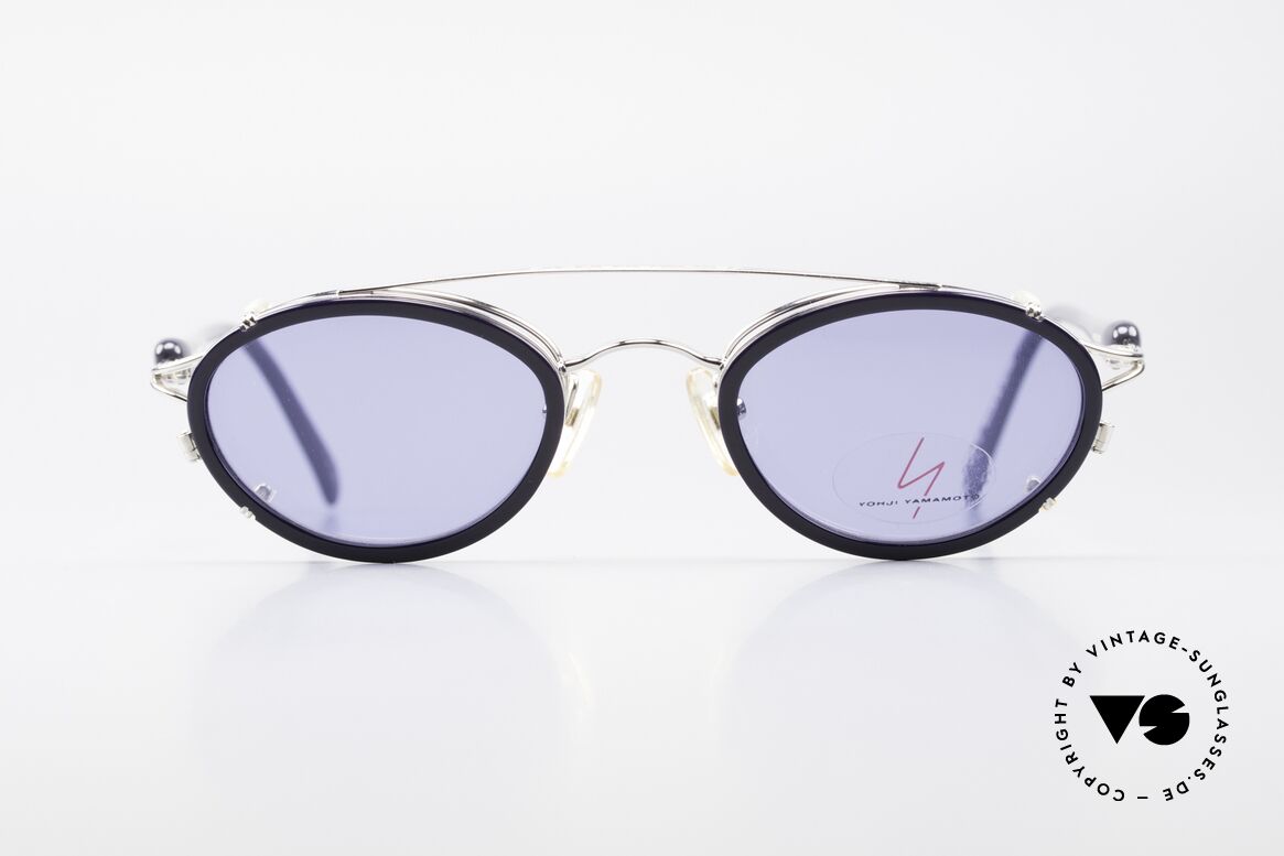 Yohji Yamamoto 51-7210 Clip-On 90's No Retro Shades, vintage 1990's sunglasses by Yohji Yamamoto, Japan, Made for Men and Women