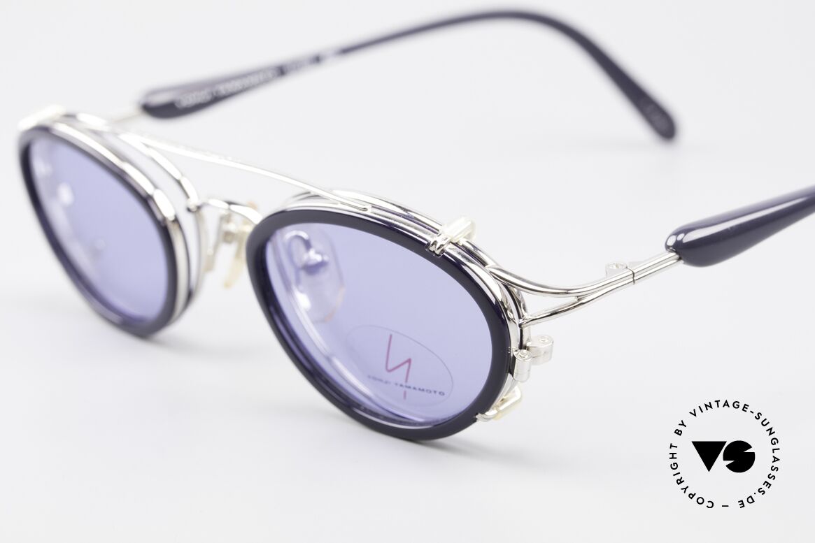Yohji Yamamoto 51-7210 Clip-On 90's No Retro Shades, unused (like all our Haute Couture designer glasses), Made for Men and Women