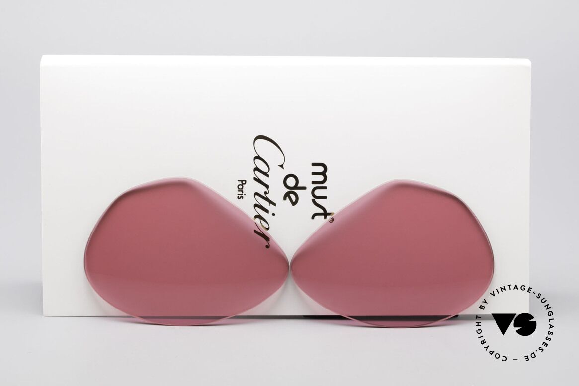 Cartier Vendome Lenses - L Pink Sun Lenses, replacement lenses for Cartier mod. Vendome 62mm size, Made for Men