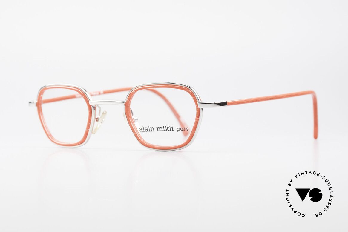 Alain Mikli 1642 / 1006 Vintage Eyeglasses Mikli Red, an extraordinary model for ladies (truly UNIQUE!), Made for Women