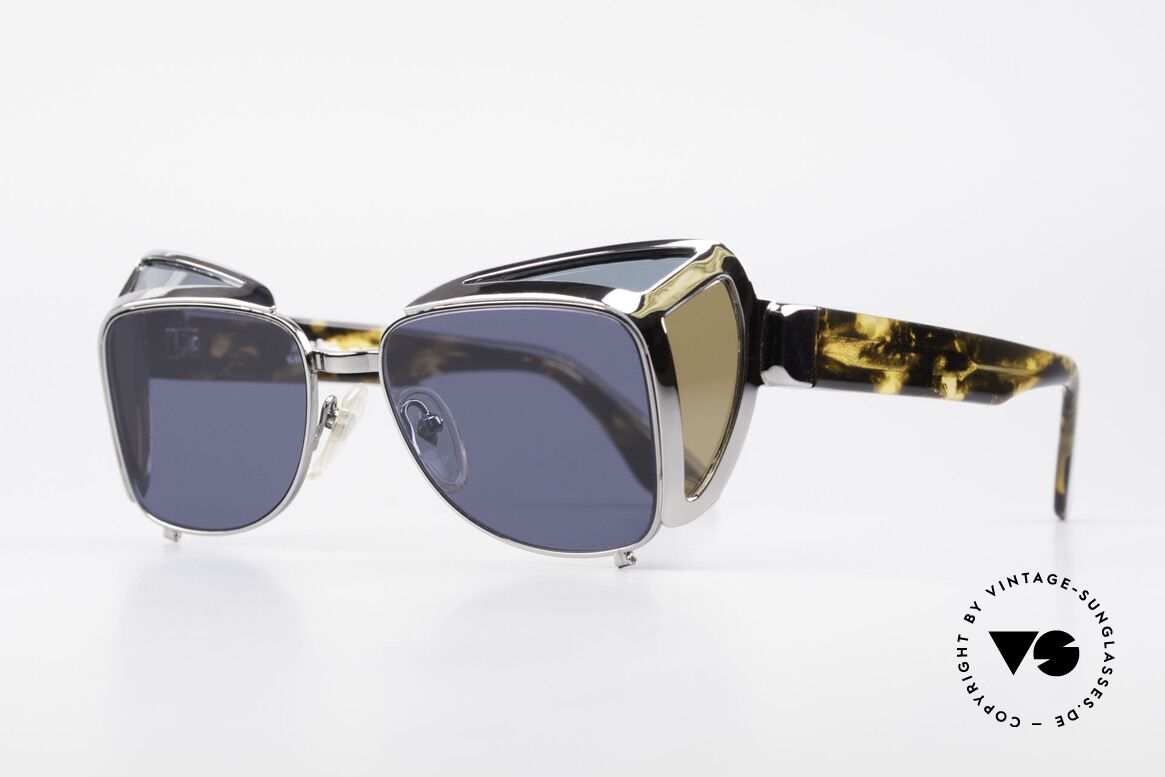 Jean Paul Gaultier 56-9272 Rare Steampunk Sunglasses, often called as "steampunk sunglasses", today, Made for Men