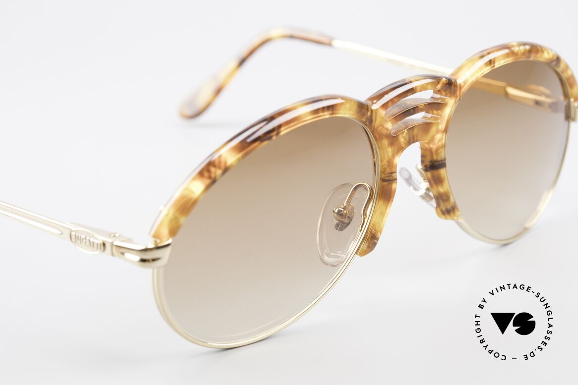 Bugatti 15287 Amber Optic Sunglasses 80's, unworn (like all our rare vintage Bugatti sunglasses), Made for Men